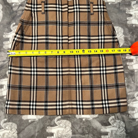 NWT Sandro Plaid Mini Skirt - Picture 4 of 7